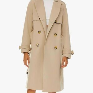 Orolay Women's 3/4 Length Double Breasted Trench Coat Lapel Jacket with Belt